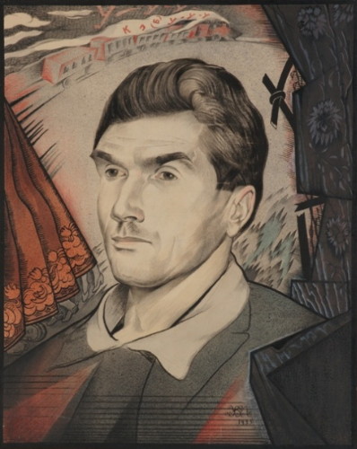 Image - Mykhailo Zhuk: Portrait of Mykola Khvyliovy (1925).
